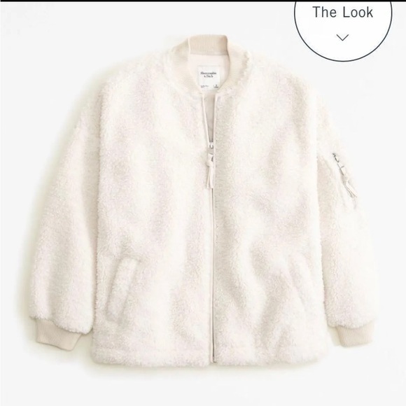 Abercrombie Sherpa bomber jacket - Picture 1 of 2